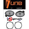 Superauto hi-fi Hertz LINEA UNO K165 K 165 KIT ALTOPARLANTI DUE VIE CASSE AUTO 165 mm + supporti casse ALFA 147 Anteriore o Posteriore 165 cm