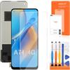 AGCUT Display LCD per Oppo A74 4G / A94 5G Display LCD per Oppo A74 4G CHP2219 / A94 5G CPH2211 6,43 Schermo di ricambio Digitalizer Touch Screen Assembly con Strumenti (Nero, senza impronta)