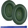 umvowuxa Cuscinetti auricolari di ricambio per cuffie wireless Bose QuietComfort 45 (QC45)/QuietComfort SE (QC SE)/Quiet Comfort, con pelle proteica morbida e memory foam (verde)