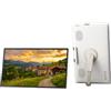 KTC MEGAPAD 25 Monitor Portatile 1080p Touchscreen, Android 14, Batteria Integrata, Altoparlanti & Fotocamera 8MP, Ingresso Video USB-C, Telecomando, Pannello IPS, Ideale per Esterni, Campeggio