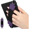MoKo Cinturino di Sicurezza per 6-8 Kindle eReaders Fire Tablet - Kobo/Voyaga/Sony Kindle E-Book Tablet, Cinturino Nero da Mano Versatile ad Alta Elasticità Supporto Antiscivolo, Viola Scuro