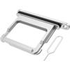 MMOBIEL Vassoio Porta Scheda SIM Compatibile con iPhone 17 - Sostituzione Supporto Scheda SIM - Porta SIM - incl. Estrattore SIM e Anello di Gomma Impermeabile - Bianco
