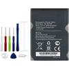 Vvsialeek TBL-55A1800 WiFi Batteria di ricambio compatibile per TPLink M7310 versione 1, Small Size M7350 Worm 4.0 versione 2.0 con toolkit