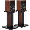 FREEAMG Set di 2 Supporti per Altoparlanti da Tavolo in Legno 40CM, Fino a 50KG, Supporti per Altoparlanti per Home Cinema, Supporti Universali per Altoparlanti da Tavolo, Design Riempito di Sabbia