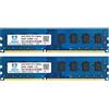 motoeagle PC3 10600U 8GB Kit (2x4GB) DDR3 1333MHz UDIMM Ram, 2Rx8 PC3 10600U 4GB 1.5V CL9 240-Pin UDIMM Memoria Desktop