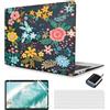 MUSHUI 4 in 1 Custodia per MacBook Air 13 M1 2020 2019 2018 A2337 / A2179 / A1932, Cover Rigid Protettivo Guscio Rigido Case & Copritastiera & Adattatore USB C per Mac Book Air M1, New4