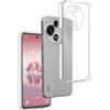 REY Cover in Gel TPU Trasparente per TCL 60 5G - 60R, Ultra Sottile 0,33 mm, Morbido Flessibile, Custodia Silicone