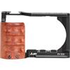 Hersmay ZVE10 Camera Cage con manico laterale in legno Cage Rig Accessori per Sony ZV-E10 DSLR Camera