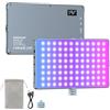 ENEGON Luci video LED RGB da 10000mAh - 276 LED Beads con Display OLED, 18,5W Max, CCT 2500-9900K, CRI 96+, 21 Modalità Scena - Ideale per Fotografia, YouTube, TikTok e Videoconferenze
