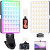 CIYYFVA Luce Video RGB Portatile 138 LED - Luce Selfie LED Ricaricabile 1800mAh, Luce Fotografica con 3 Modalità & Effetti, Luce per Foto, Fotocamera, Vlog, TikTok, YouTube