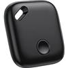 Kinizuxi Air Tag Smart Tracker,Bluetooth Localizzatore Compatibile con Apple Airtag Dov'è (solo iOS,Android non supportato), Trova Oggetti e Chiavi Bagagli/Valigie/Portafogli/Borse e Altro-Nero