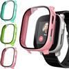 Upeak 3 Pezzi Cover per XPLORA X6 Play, Custodia Protezione Pellicola Complessiva Cover in Vetro Temperato per PC per XPLORA X6 Play, Rosa Confetto/Verde Erba/Verde Lago