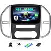 SIXWIN 4+128G Android 15 Autoradio per Mercedes Benz Vito 3 W447 (2014-2020) con CarPlay/Android/Mirror Link, 10.1 HD TouchScreen Schermo Navigatore WiFi Bluetooth RDS FM USB EQ + Telecamera