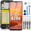EFAITHLIFE Sostituzione Schermo per Samsung Galaxy A20e, con Telaio A202 A202F A202DS A202K, Assieme digitalizzatore Display LCD con Strumenti di Riparazione