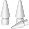 MMOBIEL Punte per Matita Compatibili con Apple Pencil di 1a e 2a Generazione - 3 Pezzi - Punte di Ricambio Compatibili con Apple Pencil - Pennini iPencil - Bianco