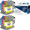 LCL Cartucce d'inchiostro Compatibile LC-221 LC221XL LC-223 LC223XL LC223 XL Sostituzione per Brother MFC-J4420DW J4620DW J4625DW J5320DW J5620DW J5625DW J5720DW J480DW (2Ciano 2Magenta 2Giallo)