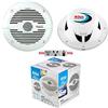 WEB 2 altoparlanti marini KIT PER BOSS AUDIO MR60W 2 vie 6,5 16,50 cm 165 mm 100 watt rms 200 watt max impermeabili mare piscina barca, a coppia + 5 sticker omaggio