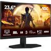 AOC Gaming Monitor C24G42E 23.6 pollici, Curvo, 1920x1080, FHD, 180Hz, VA Panel, 0.5ms MPRT, Speakers, (HDMI2x 2.0 DP 1x 1.4) Adaptive Sync, HDR10, FreeSync, Nero