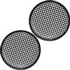 AERZETIX - C66075 - Set di 2 griglie rete di protezione per altoparlante/scatola/subwoofer - diametro 258mm - colore nero - musica sonorizzazione auto veicolo