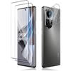 Aerku Pellicola Vetro Temperato per Oppo Reno 10 Pro, 2 Pezzi 3D Protettiva e 2 Pezzi Protezione Lente Fotocamera, Durezza 9H Schermo Vetri Protettivi Film, Antibolla, Anti Graffi