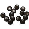 Xcessor 7 paia (14 pezzi) di auricolari di ricambio in silicone per auricolari in-ear popolari (M, nero/bianco)
