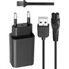 GBULTR Caricabatterie 5V Compatibile con Philips Norelco OneBlade, Cavo USB Compatibile con QP2724, QP2734, QP2824, QP2834, MG5910, MG7910, MG9520, Alimentatore Rasoio Elettrico per Viaggi e Casa