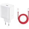 TELEFONMAX 80W SUPERVOOC Caricabatterie Adattatore VCBBJAEH per Oneplus originale Caricabatterie veloce con cavo di ricarica USB C per Oneplus 12 12R 11 11R 10T10 Pro 9 9Pro 8 8Pro Nord 3 Nord 2 N100 N10