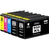 Yowell 950XL 951XL Cartucce Compatibili per HP 950 951 XL Multipack per HP Officejet Pro 8600 8610 8620 8100 8615 8616 8625 8630 8640 251dw 276dw (2x Nero 1x Ciano Magenta Giallo, 5 Pack)