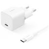 Belkin Caricatore USB-C da 25 W con cavo tipo C da 60 W (1 metro), ricarica rapida USBC PD 3.0 con PPS per Apple iPhone 16 Series, iPad Pro, Samsung Galaxy S25, Nintendo Switch e altri, bianco