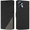 SONWO Cover per Motorola Moto G13 / Moto G23 / Moto G53, Flip Caso in PU Pelle Case Cover Custodia con Slot per Schede e Supporto Stand per Moto G13 / Moto G23 / Moto G53, Nero