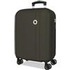 Roll Road Menorca Valigia da Cabina Antracite 38x55x20 cm Rigido ABS Lucchetto a Combinazione Integrato 35L 2.6kg 4 Doppie Ruote Estensibile Bagaglio a Mano