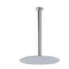 LANERI Braccio doccia + Soffione Acciaio Inox Slim 2 mm (Soffione Ø25 cm con Braccio da Soffitto)