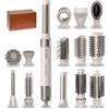 Cecotec Spazzola Aria Calda Modellatore Lisciatore - 14 Testine - Tecnologia Coanda CeramicCare 14in1 AirGlisse Champagne. 1400W, Motore Digitale, 3 Temperature