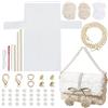 WADORN Kit di Borse All'Uncinetto per Maglieria Fai-Da-Te, Kit di Tela In Plastica A Rete per Borse A Tracolla Materiali per Borsa A Tracolla All'Uncinetto Fai-Da-Te per Progetti di Ricamo, Biancheria