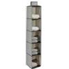 GUTE LINES Organizer Armadio Air, Mensole da armadio, Portatutto per Calze, Mutande, Asciugamani, Reggiseni (Grigio trama, 30 x 15 x 70 cm)
