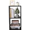 ETNIC ART Doppio Cubo arredo portaoggetti Libreria Scaffale Wenge 35x30x70 legno MDF mensola scaffale Design Ufficio ingresso soggiorno