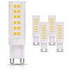 ZFQ - Set di 5 lampadine LED G9 7 W con chip LED 76 SMD2835, equivalente a lampadina a incandescenza da 70 W, 700 lm, luce bianca calda 3000 K, AC 220-240 V, non dimmerabile