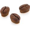 silikomart Stampo in Silicone MIGNON Caffè 30 Accessori Professionali per Cucina e Pasticceria con Cutter ABS, 15 Cavità da 30 ml, Forma Chicco di Caffè