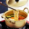 Segutage Korean Ramen Noodles Pot, pentola in alluminio ramen, con coperchio, doppia maniglia, piccola pentola per salsa per cucinare (20cm)