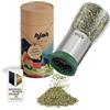 kjøk Premium Macina spezie manuale in acciaio inox contenitore in vetro, macinapepe con protezione aroma tritatutto spezie per finocchio anice cumino coriandolo peperoncino erbe