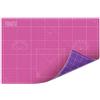 Shiny Merry - Tappetino da taglio autorigenerante, formato A1, 61 x 91,4 cm, doppio lato, 5 strati, per cucito, artigianato, tessuto, trapunte, progetti di scrapbooking, rosa/viola