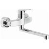 Rubinetteria Nobili ITAL00115/-0 Miscelatore Cucina a Parete, Cromo