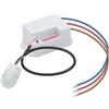 Bpzmm Mini rilevatore di movimento 360° per interni esterni con sensore crepuscolare 220V interruttore sensore a infrarossi da incasso IP65/IP20 interruttore sensore movimento portata 8m per lampada LED da