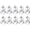 QUARKZMAN 10Pezzi Staffa Tubo con Morsetto Trave Adatta Tubo 1 (25mm) Supporto Cavi Travi a I, Condotto, Tubo, Cavo