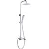 MAMMOLITI Marco Mammoliti | Colonna Doccia Sabhina con Miscelatore Monocomando, Soffione Quadrato e Doccetta 3 Getti, Cromo, 125x47x25cm