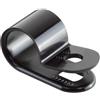 GTSE 100 Fascette a P in Nylon Nero 9,5 mm con Vite per Cavi e Tubi | Nylon 66 UL 94V-2, ideali per fissare cavi, fili e tubi in auto, casa, officina e impianti elettrici.