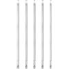 QUARKZMAN 5Pz Punte Cacciavite Esagonale Piatta 5mm (H5) Gambo Esagonale da 1/4 Lunga 200mm (8) Magnetiche Professionali in Acciaio S2 Punta Inserti per Avvitatore a Cava Metrica Chiave