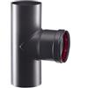 Nova italf T Nera, Raccordo Pellet, Fumi, Canna Fumaria,Acciaio Ferroso nero D 80 mm