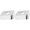 Xcel Home Piastre doccia quadrate cromate - moderna finitura cromata, 60 mm x 60 mm x 20 mm, ideale per soffioni, piastre a soffitto e valvole per un elegante aggiornamento del bagno
