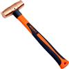 WEDO Martello da Falegname da rame 225 g(1/2 lb),martello ingegnere de rame,mazza con manico in vetroresina,Martelli da carpentiere con manico in vetroresina,lunghezza 280mm,per lavori di demolizione